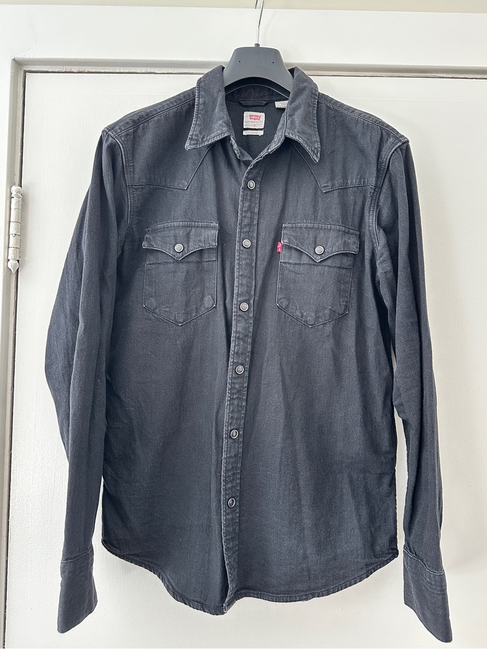 Levi's Black Long-Sleeve Western Button-Down Shirt Men’s Medium
